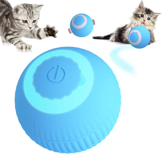 Bola de juguete interactivo para gatos (Azul)